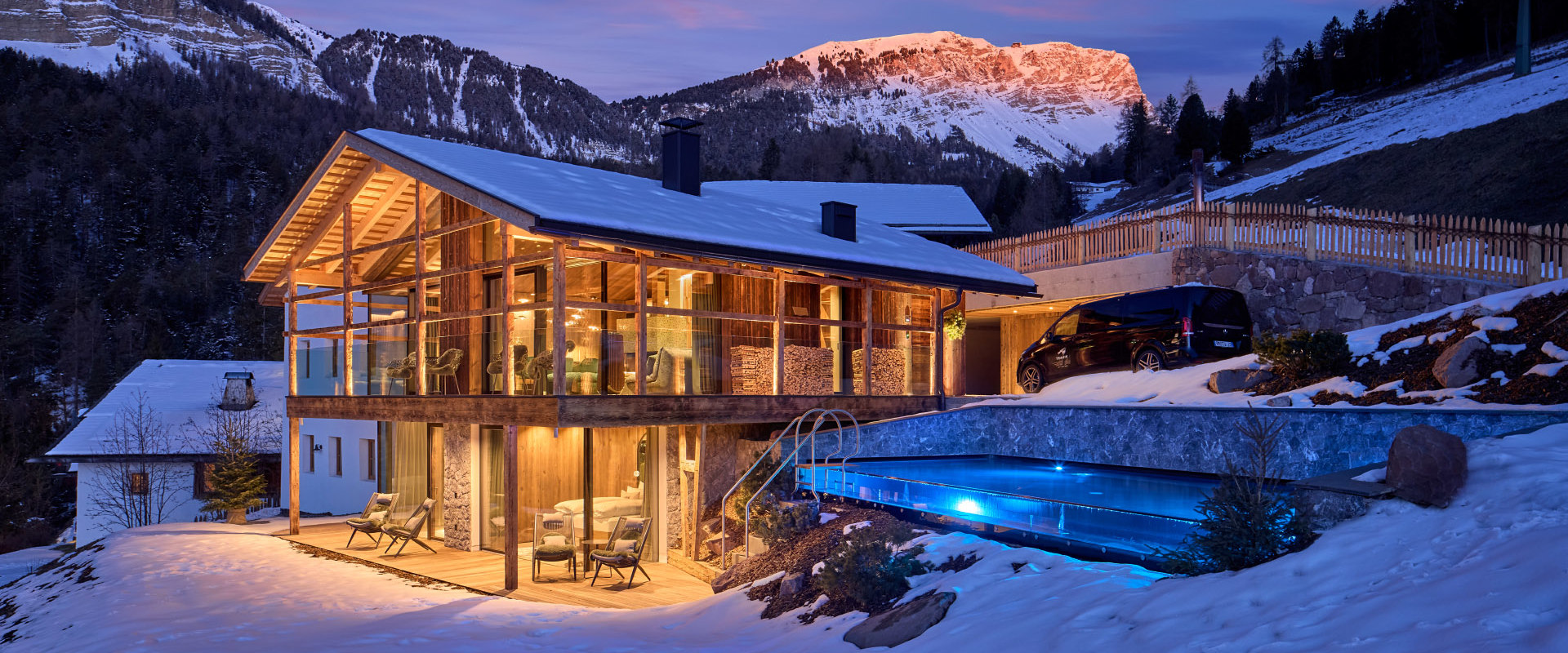 View of Discover the Ultimate Winter Getaway: Ski Villas in the Alps